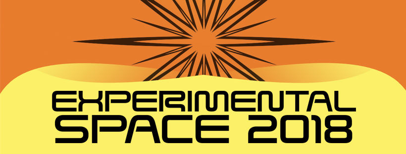 image features the name of the exhibition 'experimental space 2018'